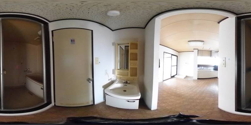 パノラマ画像洗面所