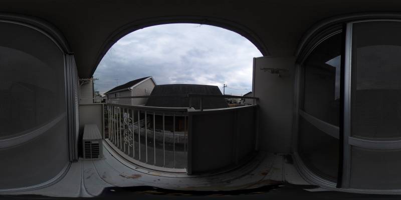 パノラマ画像バルコニー