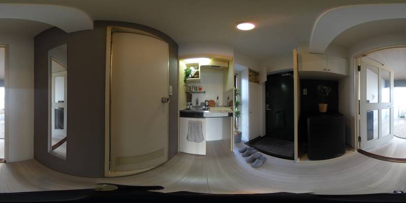 パノラマ画像キッチン