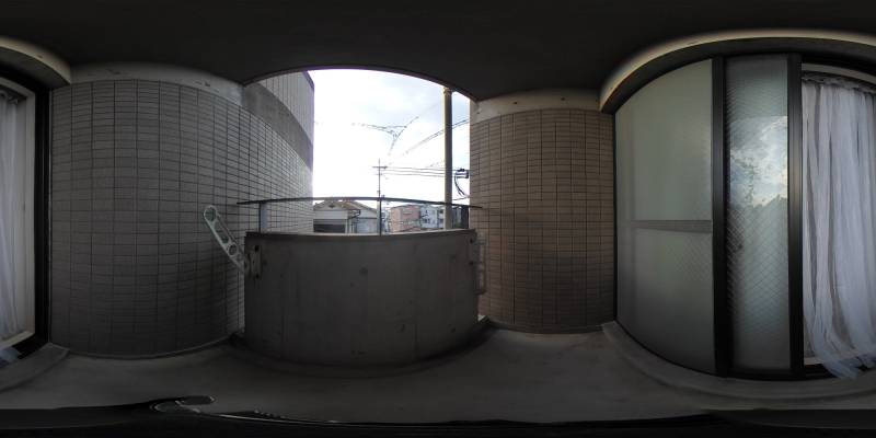 パノラマ画像バルコニー