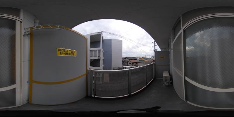 パノラマ画像バルコニー