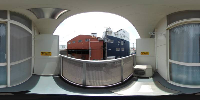 パノラマ画像バルコニー