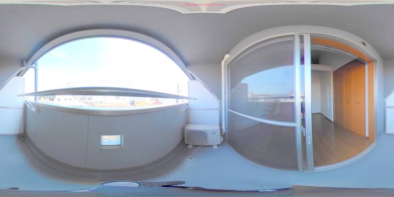 パノラマ画像バルコニー