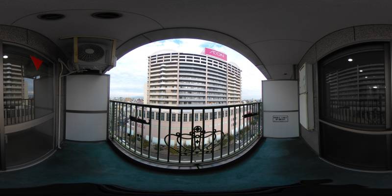 パノラマ画像バルコニー