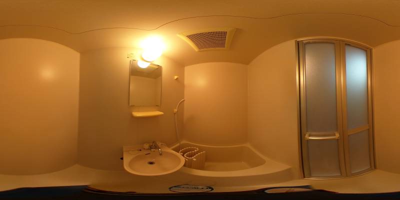 パノラマ画像バスルーム