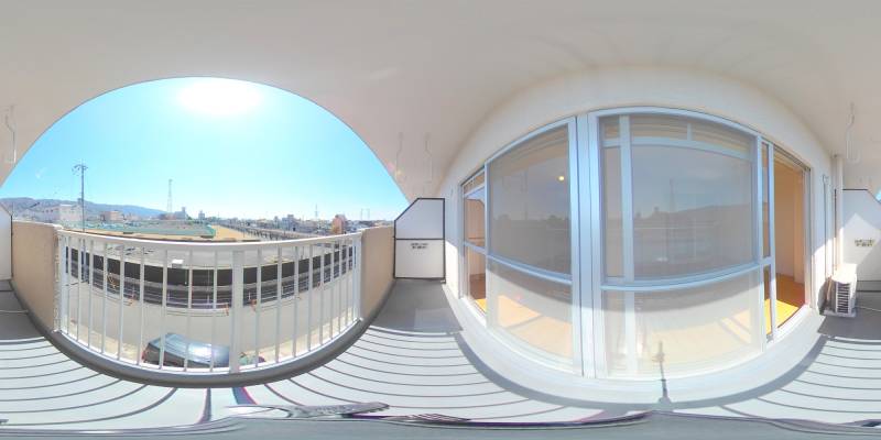 パノラマ画像バルコニー