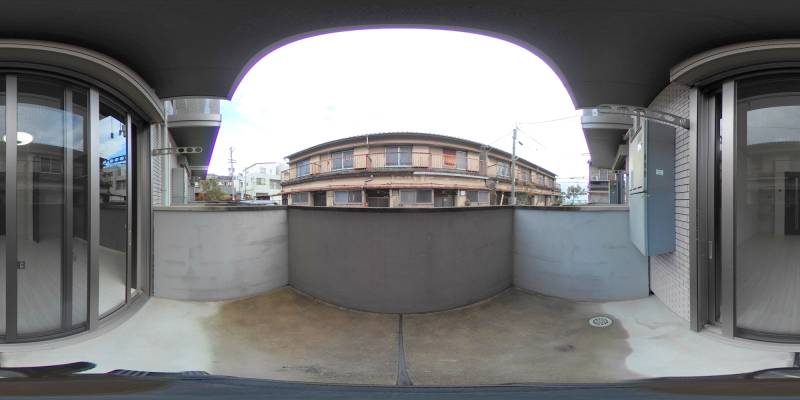 パノラマ画像バルコニー