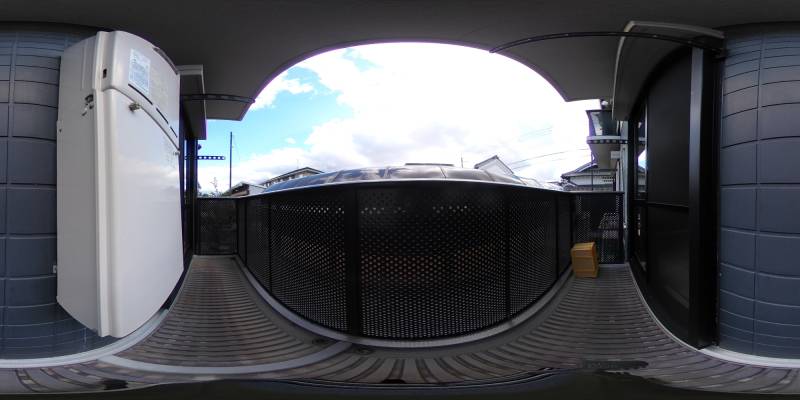 パノラマ画像バルコニー