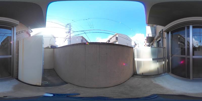 パノラマ画像バルコニー