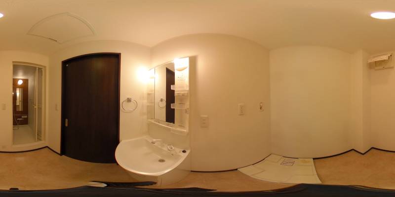 パノラマ画像洗面所