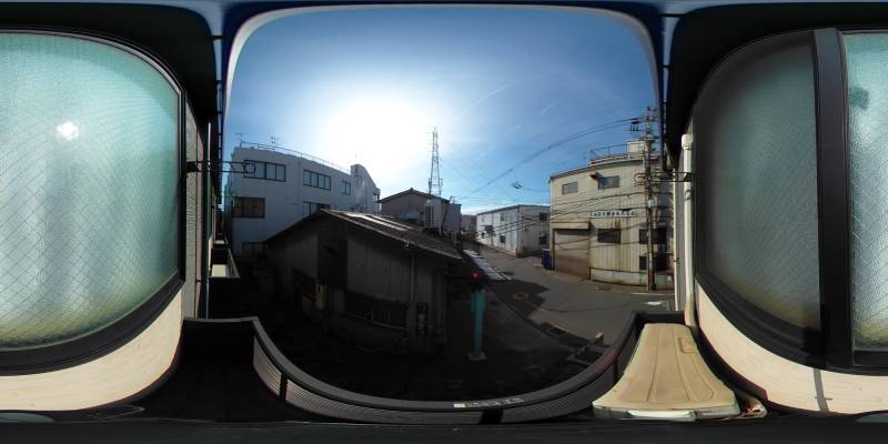 パノラマ画像バルコニー