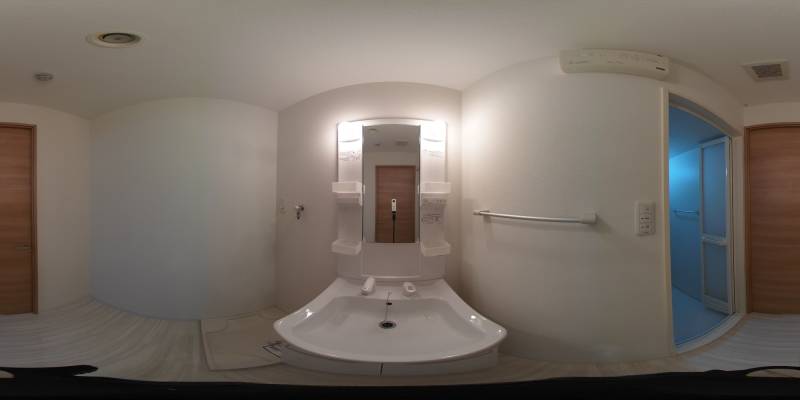 パノラマ画像洗面所