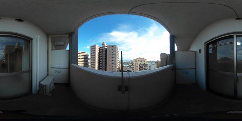 パノラマ画像バルコニー