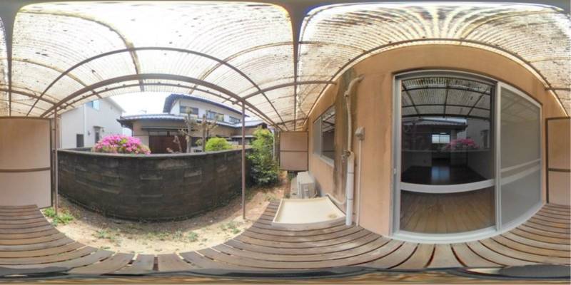 パノラマ画像バルコニー