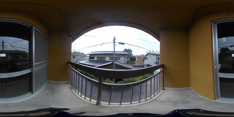 パノラマ画像バルコニー