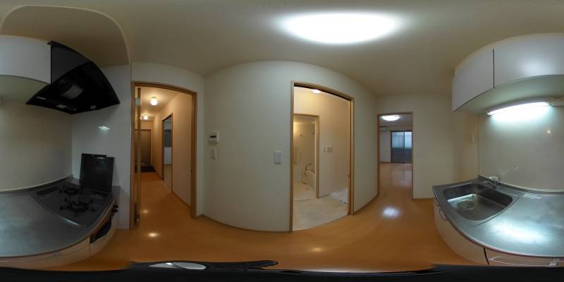 パノラマ画像キッチン