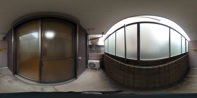 パノラマ画像バルコニー