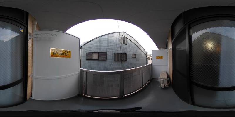 パノラマ画像バルコニー