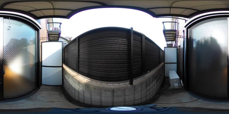 パノラマ画像バルコニー