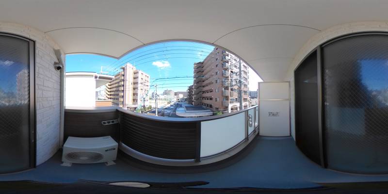 パノラマ画像バルコニー