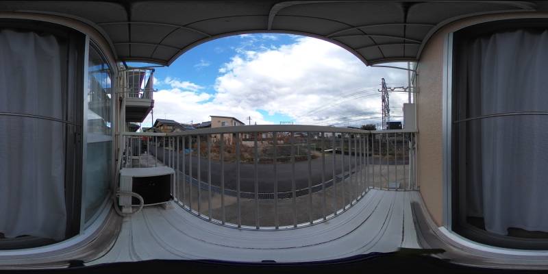 パノラマ画像バルコニー