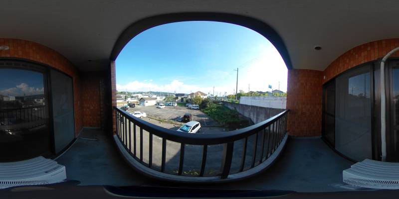 パノラマ画像バルコニー