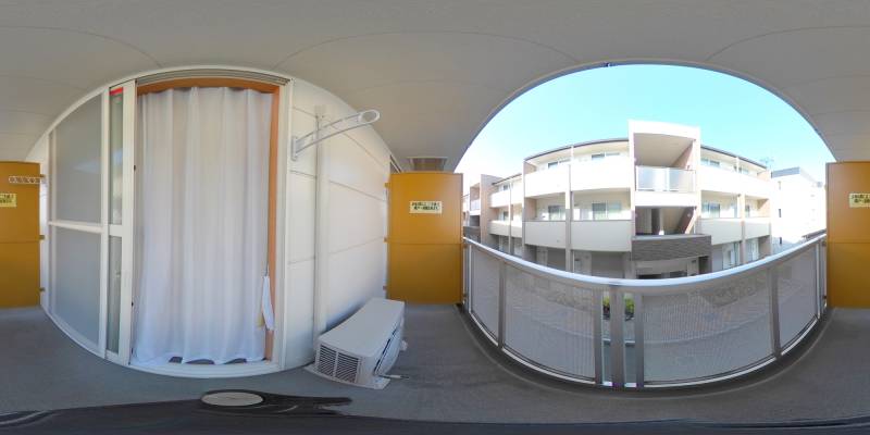 パノラマ画像バルコニー