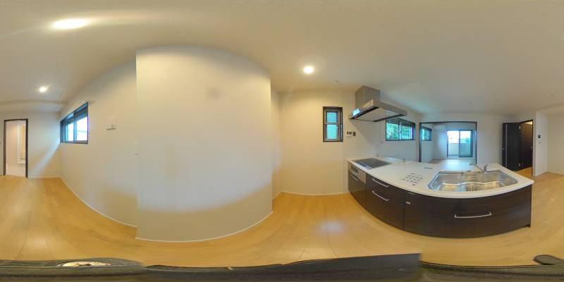 パノラマ画像キッチン