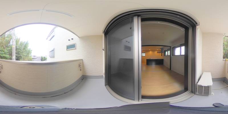 パノラマ画像バルコニー