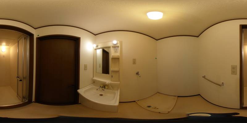 パノラマ画像洗面所