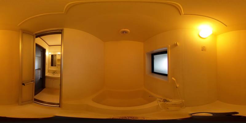 パノラマ画像バスルーム