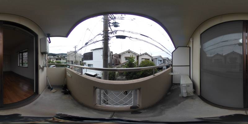 パノラマ画像バルコニー
