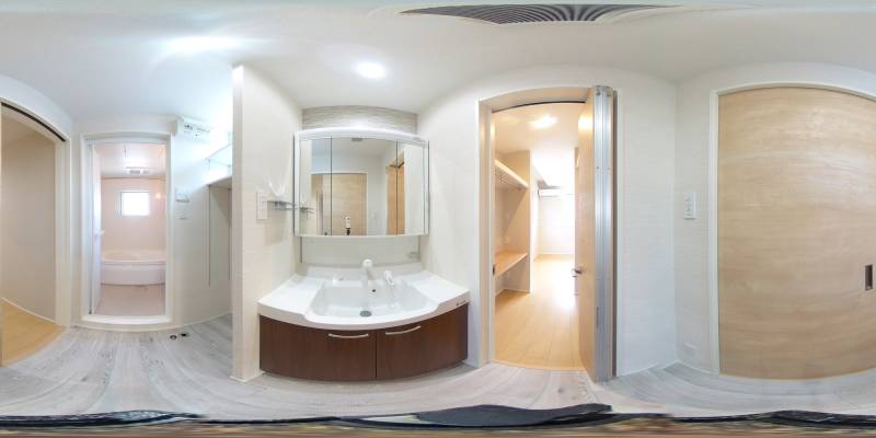 パノラマ画像洗面所