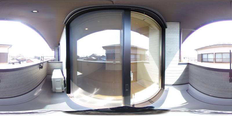 パノラマ画像バルコニー