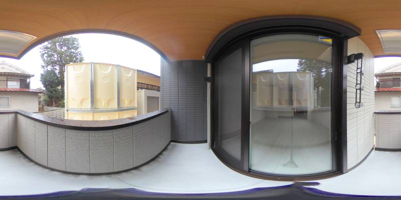 パノラマ画像バルコニー