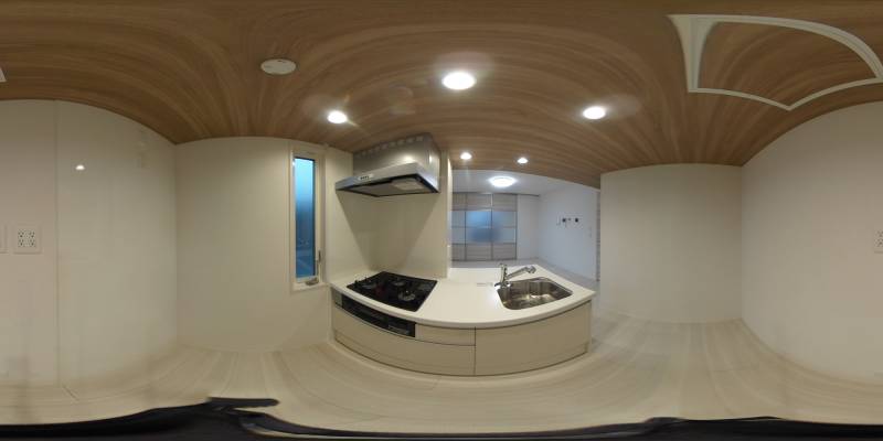 パノラマ画像キッチン