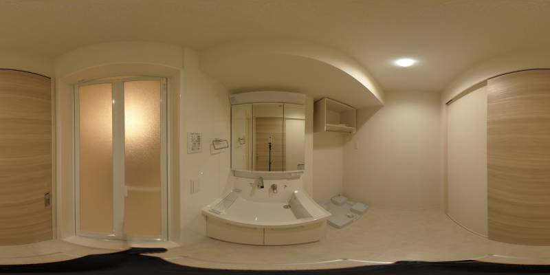 パノラマ画像洗面所