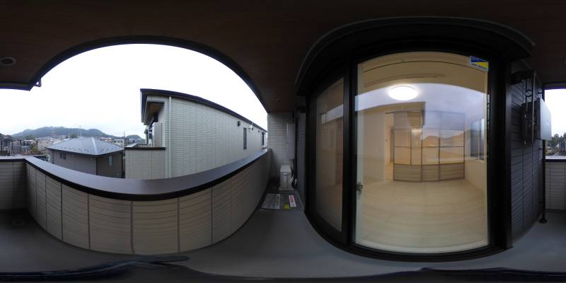 パノラマ画像バルコニー