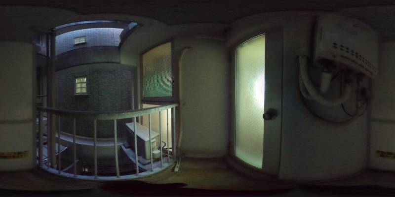 パノラマ画像バルコニー