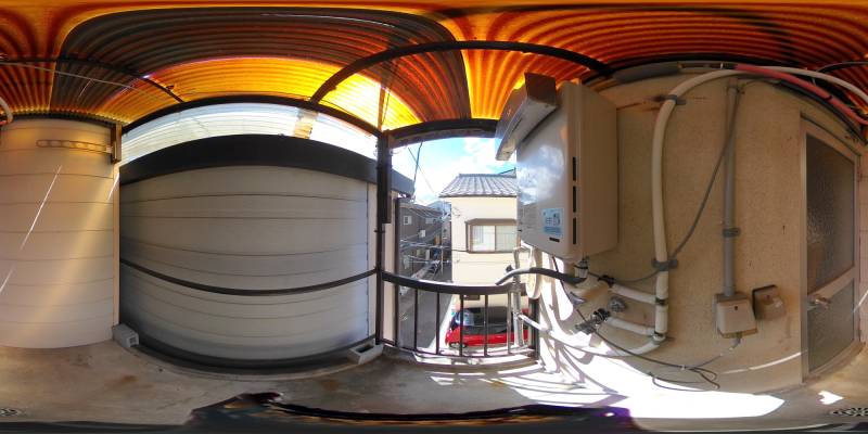 パノラマ画像バルコニー