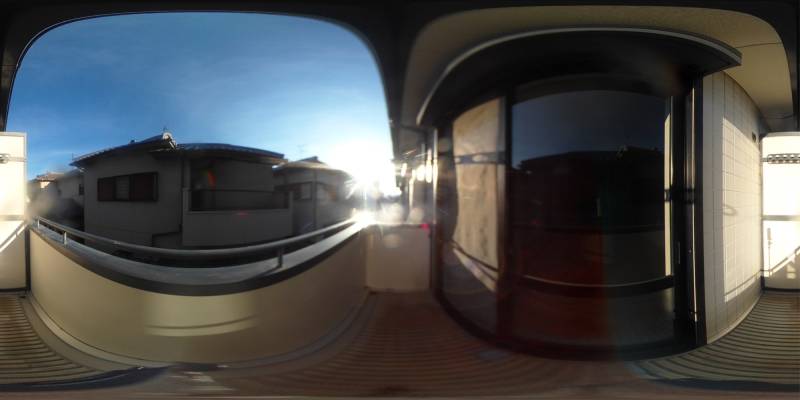 パノラマ画像バルコニー