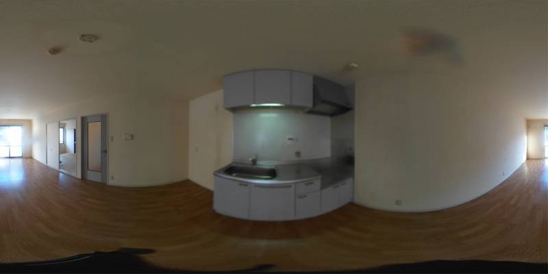 パノラマ画像キッチン