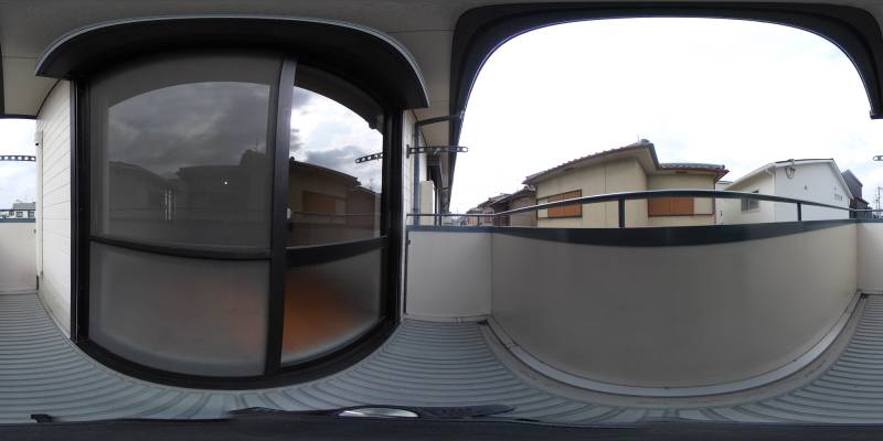 パノラマ画像バルコニー