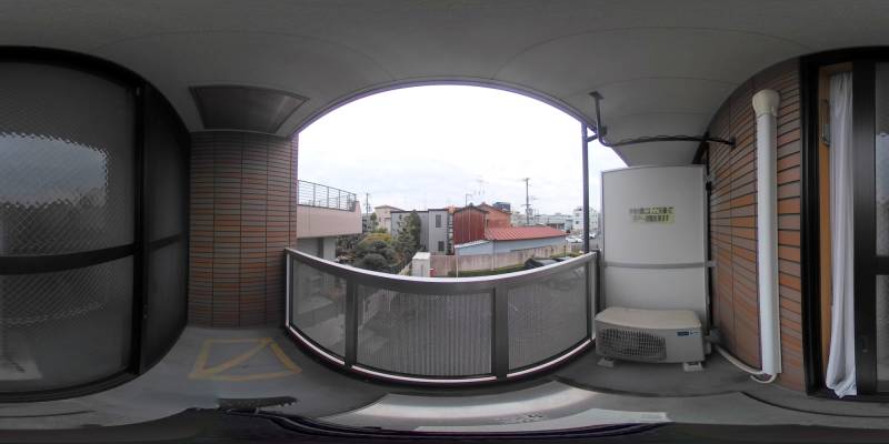 パノラマ画像バルコニー