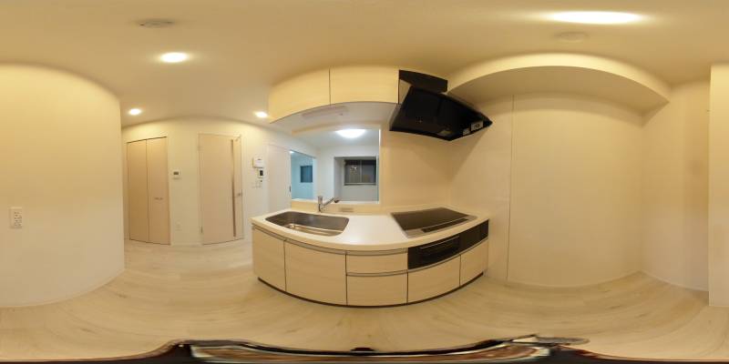 パノラマ画像キッチン