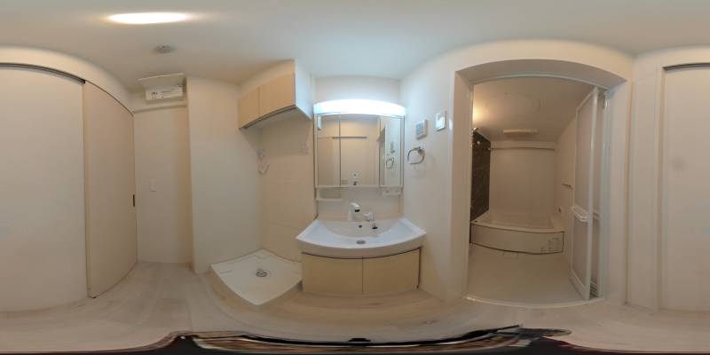 パノラマ画像洗面所