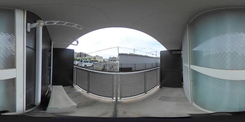 パノラマ画像バルコニー