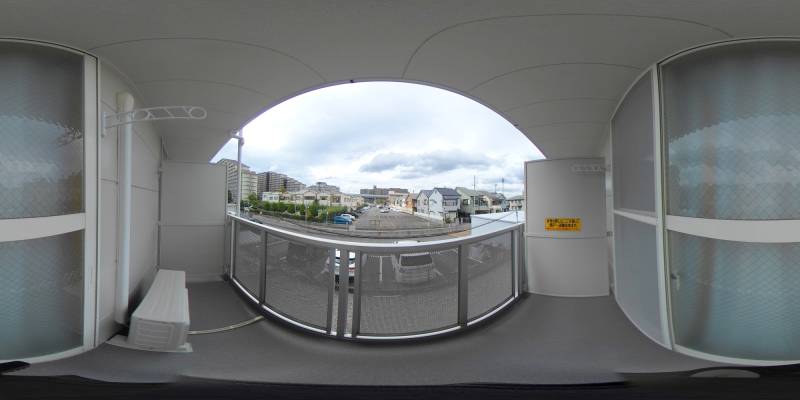 パノラマ画像バルコニー