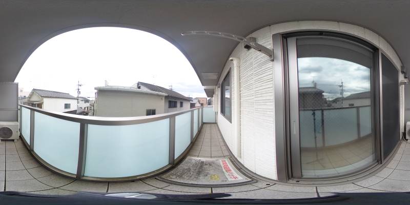 パノラマ画像バルコニー