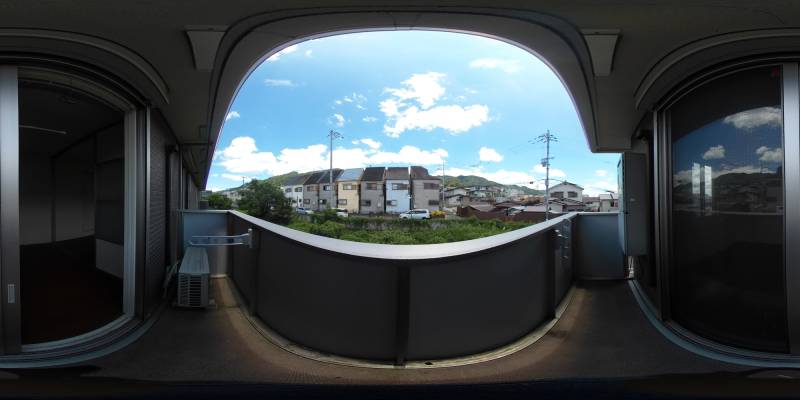 パノラマ画像バルコニー